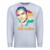 Heather Grey wpap phil collins rock Premium Sweatshirt - linhVisuals