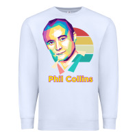 White wpap phil collins rock Premium Sweatshirt - linhVisuals