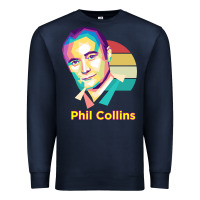 Navy wpap phil collins rock Premium Sweatshirt - linhVisuals