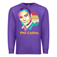 Purple wpap phil collins rock Premium Sweatshirt - linhVisuals