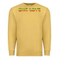 One Love Rasta Reggae Music Rastafarian Lover Jamaica Peace T Shirt Premium Sweatshirt | Teevron