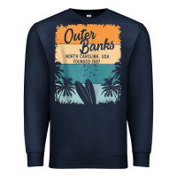 Navy outer banks shirts men women kids obx north carolina nc gift zip hoodi Premium Sweatshirt - linhVisuals