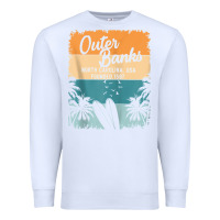 White outer banks shirts men women kids obx north carolina nc gift zip hoodi Premium Sweatshirt - linhVisuals