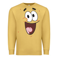 Antique Gold sponge.bob squa.re.pants patrick face portrait Premium Sweatshirt - linhVisuals