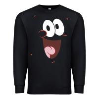 Black sponge.bob squa.re.pants patrick face portrait Premium Sweatshirt - linhVisuals