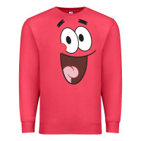 Cardinal sponge.bob squa.re.pants patrick face portrait Premium Sweatshirt - linhVisuals