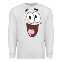 Oatmeal Heather sponge.bob squa.re.pants patrick face portrait Premium Sweatshirt - linhVisuals