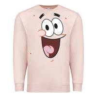 Pale Pink sponge.bob squa.re.pants patrick face portrait Premium Sweatshirt - linhVisuals