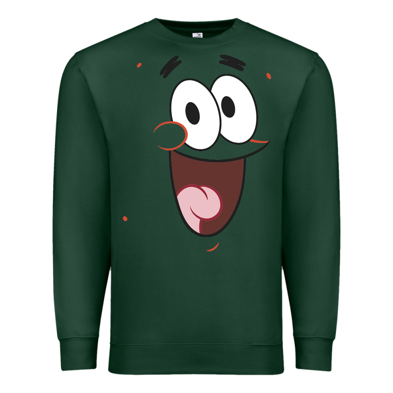 Sponge.bob Squa.re.pants Patrick Face Portrait Premium Sweatshirt by linhVisuals | Teevron