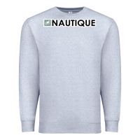 Heather Grey Nautique Boats Premium Sweatshirt - linhVisuals