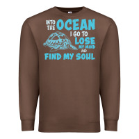 Chestnut into the ocean i go to find my soul Premium Sweatshirt - linhVisuals