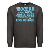 Smoke into the ocean i go to find my soul Premium Sweatshirt - linhVisuals