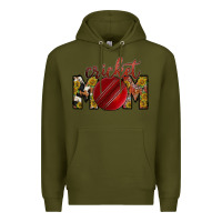 Army Green cricket mom Premium Hoodie - RacoonDesign