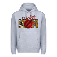 Heather Grey cricket mom Premium Hoodie - RacoonDesign