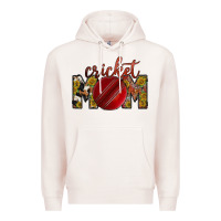 Pale Pink cricket mom Premium Hoodie - RacoonDesign