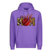 Purple cricket mom Premium Hoodie - RacoonDesign