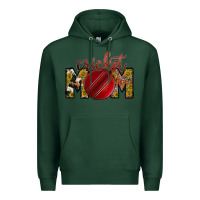 Sports Green cricket mom Premium Hoodie - RacoonDesign