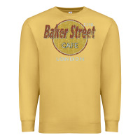 Antique Gold baker street cafe 221b london   sherlock holmes fans Premium Sweatshirt - linhVisuals