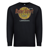 Black baker street cafe 221b london   sherlock holmes fans Premium Sweatshirt - linhVisuals
