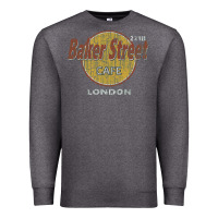 Charcoal Heather baker street cafe 221b london   sherlock holmes fans Premium Sweatshirt - linhVisuals
