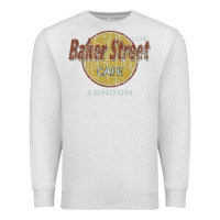 Oatmeal Heather baker street cafe 221b london   sherlock holmes fans Premium Sweatshirt - linhVisuals