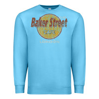 Ocean Blue baker street cafe 221b london   sherlock holmes fans Premium Sweatshirt - linhVisuals