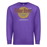 Purple baker street cafe 221b london   sherlock holmes fans Premium Sweatshirt - linhVisuals