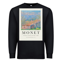 Black Claude Monet 1888 Premium Sweatshirt - linhVisuals