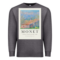 Charcoal Heather Claude Monet 1888 Premium Sweatshirt - linhVisuals
