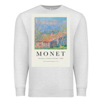 Oatmeal Heather Claude Monet 1888 Premium Sweatshirt - linhVisuals