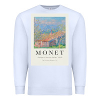 White Claude Monet 1888 Premium Sweatshirt - linhVisuals
