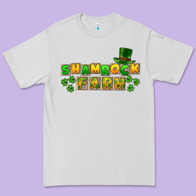 St. Patrick's Shamrock Farm Premium Tee Designed By Cowgirlartshop