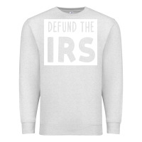 Oatmeal Heather defund the irs Premium Sweatshirt - linhVisuals