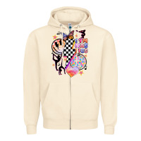 Sandshell retro gymnastics Zipper Hoodie - JahusDesignShop