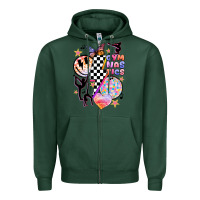 Sports Green retro gymnastics Zipper Hoodie - JahusDesignShop