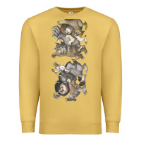 Antique Gold where the wild things are Premium Sweatshirt - linhVisuals