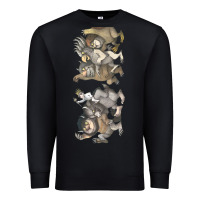 Black where the wild things are Premium Sweatshirt - linhVisuals