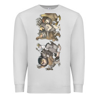 Dove Grey where the wild things are Premium Sweatshirt - linhVisuals