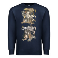 Navy where the wild things are Premium Sweatshirt - linhVisuals