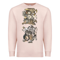Pale Pink where the wild things are Premium Sweatshirt - linhVisuals