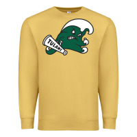 Antique Gold tulane green wave Premium Sweatshirt - linhVisuals