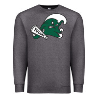 Charcoal Heather tulane green wave Premium Sweatshirt - linhVisuals