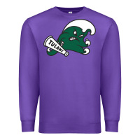Purple tulane green wave Premium Sweatshirt - linhVisuals