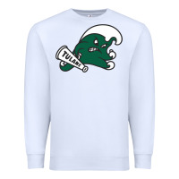 White tulane green wave Premium Sweatshirt - linhVisuals