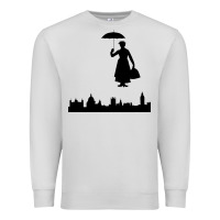 Dove Grey marry poppins Premium Sweatshirt - linhVisuals