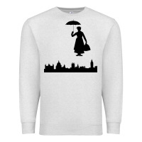 Oatmeal Heather marry poppins Premium Sweatshirt - linhVisuals