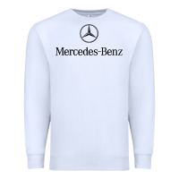 White mercedez benz [tw] Premium Sweatshirt - linhVisuals