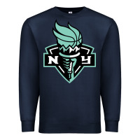 Navy new york women sport Premium Sweatshirt - linhVisuals