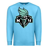 Ocean Blue new york women sport Premium Sweatshirt - linhVisuals