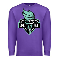 Purple new york women sport Premium Sweatshirt - linhVisuals